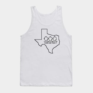 Texas Border Razor Wire Come Take It Tank Top